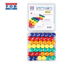 84P 20mm 원형 학교 회사 냉장고 자석 집콕놀이 팝아트 그림그리기, 5색혼합