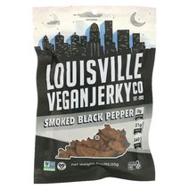루이빌 비건 절키 Louisville Vegan Jerky Co Smoked Black Pepper 3 oz (85.05 g) 미국 직배송, 1패키지, 상세설명참조