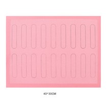 제과제빵오븐 컨벤션 업소용 제빵오븐기쿠키/빵/마카롱 주방 베이크웨어 액세서리 용 실리콘 천공 베이킹, 04 New 40x30cm Pink
