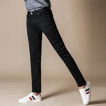 블루포스 사계절용 BG페에카 블랙진 베이직핏 스판 데님 팬츠 빅사이즈 청바지
