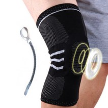 아이언바디 스프링 압박 무릎 연골 보호대 러닝용 통증 크로스핏 배구선수 부모님, 1개(낱개)