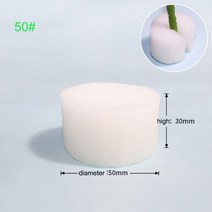 8 크기 메쉬 식물 성장 냄비 온실 무 토양 그물 바구니 홀더 야채 보육 컵 트레이 스폰지 수경 식민지, 스펀지 50호