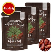 씨없는 대추야자 350g x 3봉 350g x 6봉 / 씨를 제거한 프리미엄 디글렛누어 품종 사막과일, 3개