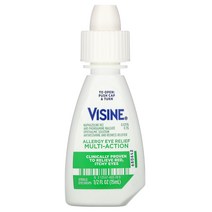 Visine 알레르기 눈 멀티액션 점안액 15ml (1 2fl oz) 2팩