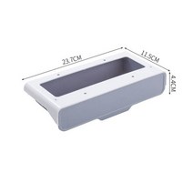 스탠딩책상셀프 스틱 연필 트레이 책상 보관함 서랍 주최자 찬장 스탠드 접착 언더, 03 small gray