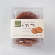 ORGA 간식 우리밀 약과 (180g) 탕비실 회사 어린이 성인 캠핑 차박 홈파티 영화 선물, 1개