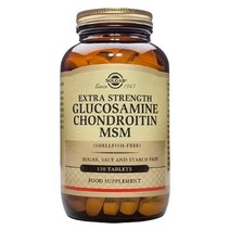 솔가 글루코사민 콘드로이틴 MSM (조개류 무첨가) 120정 (타블렛) Solgar Extra Strength Glucosamine Chondroitin 120tabs, 1개