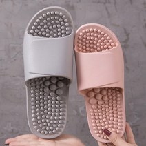 지압슬리퍼 발 지압 슬리퍼 거실 실내 발바닥 건강 실내화 D942, 그레이 250-255/40-41