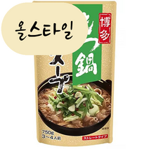 올스타일 다이쇼 하카타 모츠나베 미소 맛 750g 곱창전골 국물 일본직구, 1개