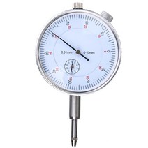 다이얼 게이지내구성 0.01mm/0-10mm 정확도 다이얼 표시기 금속 게이지 동심도 테스트 측정 공구 1 개, 한개옵션0
