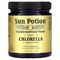 Sun Potion 클로렐라 가루 유기농 3.9oz(111g)