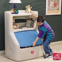 DS STEP2 책꽂이정리함 Bookcase Storage Chest 자동차장난감정리함 스텝2정리함 장난감정리장 놀이방정리 미니카정리대 기저귀갈이대, 혼합색상