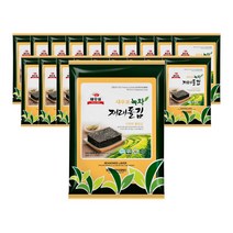 새우표 완도 녹차재래 돌김전장, 15개, 30g