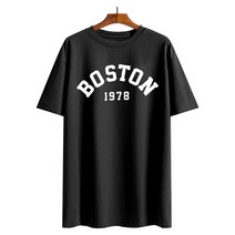 여성 5부 오버핏 반팔 롱 티셔츠 원단좋은 레터링 박스티 B.O78