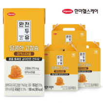 한미 완전두유 달콤한 고칼슘 아카시아꿀 190ml, 48개