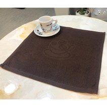 카사로 바리스타 순면 카페행주 타올 핸드타올, 1개, 브라운