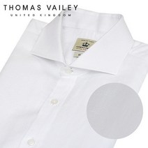 [토마스베일리] 토마스 베일리 린넨 솔리드 와이드카_라 슬림핏 셔츠 화이트 1THTHC1M