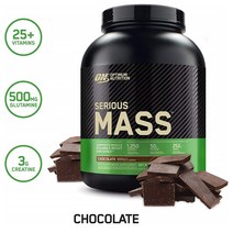 Optimum Nutrition 옵티멈뉴트리션 시리어스매스 웨이 프로틴 파우더 초콜렛맛 2.7kg, 1팩