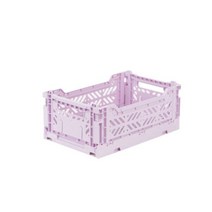아이카사 폴딩박스 S lilac 라일락 수납박스 수납바구니 수납함 정리함, 1개