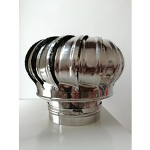 벤츄레이터 무동력 유형 500 스테인레스 스틸 전원이 공급되지 않는 후드 지붕 인공 인공 환기 공 배기 팬 배기 팬 바람 공, 클램프를 원형 파이프 외부로 보내는 두꺼운 완제품