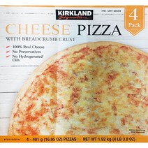 [코스트코 냉동] 커클랜드KIRKLAND 치즈 피자 481g 4개입 아이스박스 +아이스팩 기본제공, 1개