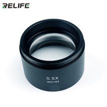 RELIFE M-21 0.5X 보조 개체 렌즈 현미경 카메라 Trinocular 스테레오 줌 Barlow 유리, 01 0.5X, 01 0.5X