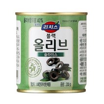 리치스 블랙 올리브 슬라이스 200gx12캔, 리치스 블랙 올리브 슬라이스 20