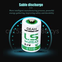 가스 물 계량기 CNC ETC PLC 기계용 리튬 배터리 건조 1 차 LS14250 14250 TL-5902 1/2AA 1/2 AA 1200mAh 3.6V 개