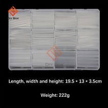 견고한 270pcs 열 수축 3:1 Thermoresistant 튜브 포장 키트 전기 연결 와이어 케이블 절연 슬리브, 한개옵션0