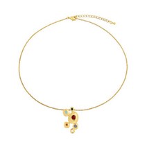 LONDANY 목걸이 새로운 빈티지 디스트레스 유약 쇄골 체인 기질 틈새 디자인 여성용