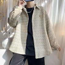 남성 긴팔 남방 셔츠 스윗 22 가을옷 빅사이즈 와이드 루즈핏 DY33P65 4996700576