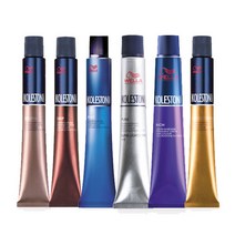 웰라 콜레스톤 퍼펙트 염색약 산화제 포함 80g -, 8/77 체스넛, NEW 브라이트브라운
