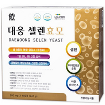 대웅생명과학 셀렌효모 500mg 480정 4개월분 항산화 나이아신 비타민 판토텐산 영양제