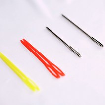 가배공방 뜨게용 돗바늘 안전바늘 뜨개질바늘, 플라스틱65mm(구멍3mm) 2개