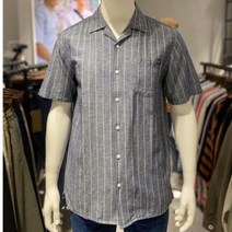 티비제이 TBJ Nearby. [단독특가전] 공용 린넨 소재 시원한 오픈카라넥 세로 스트라이프 멋스러운 반카라 셔츠 3컬러!