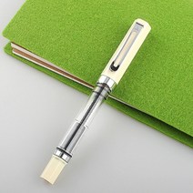 1 개 Lanbitou 매트 블랙 투명 만년필 F/EF 펜촉 플라스틱 피스톤 필러 쓰기 잉크 펜 학교 사무용품, [02] F0.4MM, [08] ONE PEN