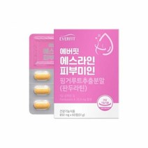 내츄럴플러스 에버핏 에스라인 피부건강 다이어트 판두라틴 체지방 피부 하루 2정 850mg x 60정, 1박스