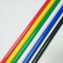 POM 레드 블루 옐로우 그린 스틱 폴리옥시메틸렌 50cm, 06 블랙_11 1개 50cm dia.45mm
