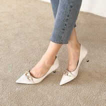 [단독진행] 골드무드 미들힐 펌프스 6cm