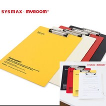 바인더 클립보드메뉴판 심플 칼라 집게보드, 빨강