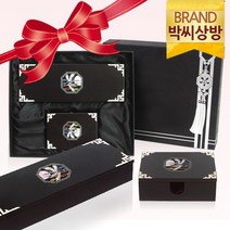 박씨상방 2종선물용 나전 필함+명함함학팔각/선물로좋은나전칠기