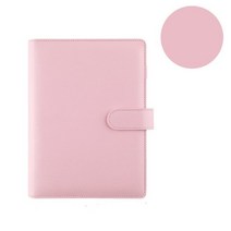 마카롱다이어리 pds 빈티지 다꾸 바인더 몰스킨 만년 비밀일기장 다이어리 마카롱 컬러 a6a5 pu 가죽 diy 바인더 노트 커버 일기 의제 플래너 종이 커버 학교 문구, 분홍색, a5