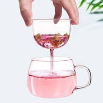 로하티 라벤더 내열유리 티머그 300ml 유리찻잔