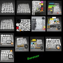 플라스틱 기어 부품 톱니바퀴 다양한 기어 패키지 플라스틱 기어 키트 풀리 벨트 샤프트, 105종류의 기어