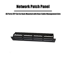 네트워크 부품 48 포트 utp cat 5e 패치 패널 네트워킹 rj45 Fluke 랙