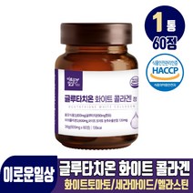 담다 글루타치온 화이트 콜라겐 정 글루타티온 저분자 콜라겐 세라마이드 엘라스틴 식약처 해썹 인증, 1개, 60정