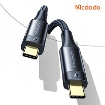 [Mcdodo] 맥도도 C타입 to C타입 썬더볼트 3 100W 고속 5K 40Gbps 데이터 충전 케이블, 0.8m (CA-8760)