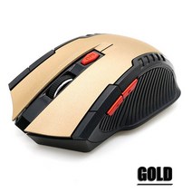 무선 무소음 게이밍 버티컬 마우스 2.4GHz USB 수신기 게이머 2000 인치 당 점 컴퓨터 PC 노트북, Gold