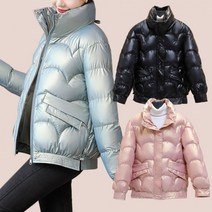 겨울 여성 숏패딩 퀼팅 오버핏 아우터 패딩 경량 누빔 점퍼 280100