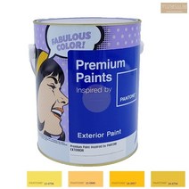 노루표 외벽 담벼락 페인트 4L 무광 노란색 외부 실외 콘크리트 시멘트, 노랑14-0957